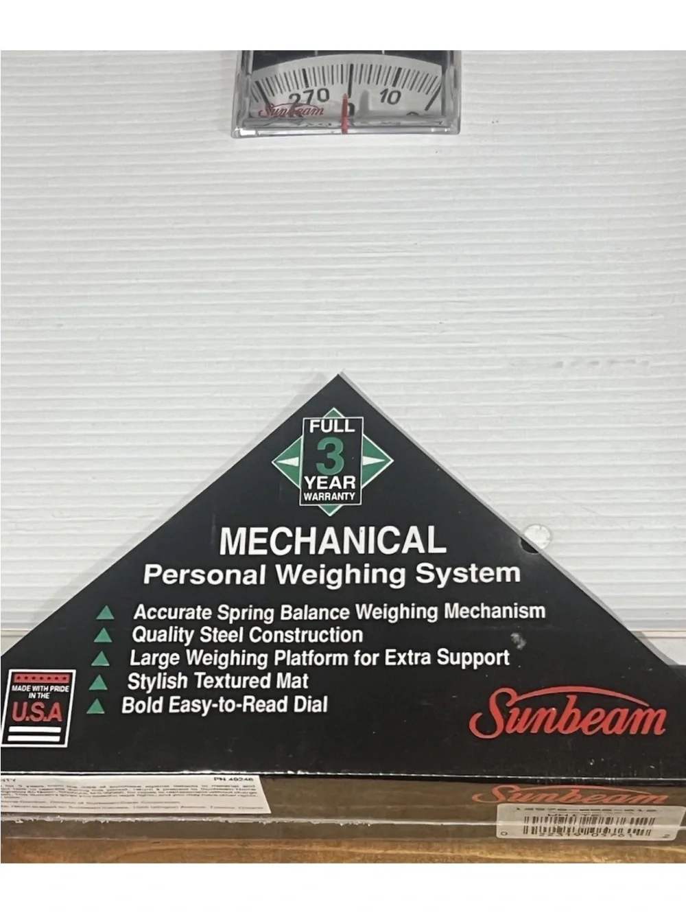 Vintage Sunbeam Bath Scale - Made in USA - NEW/SEALED - Up to 300lb Capacity
